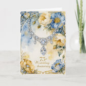 Diamond Necklace 75th Wedding Anniversary Karte (Vorderseite)