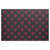 Diamond - Neon Red auf Black Stoff (Fat Quarter (45,7 x 55,9 cm))