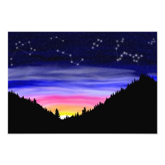 Diamond Night Foto Print (Vorne)