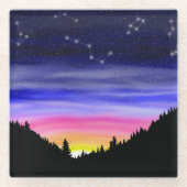 Diamond Night Glass Untersetzer (Vorderseite)