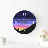 Diamond Night Große Wanduhr (Zuhause)