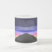 Diamond Night Mattiert Glass Coffee Tasse (Mittel)