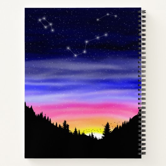 Diamond Night Notebook Notizblock (Rückseite)