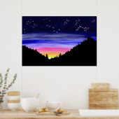 Diamond Night Poster (Küche)