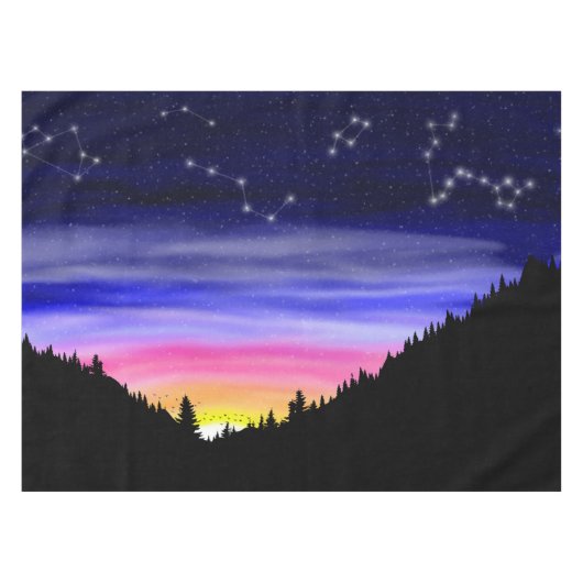 Diamond Night Tischdecke (Vorderseite (Horizontal))