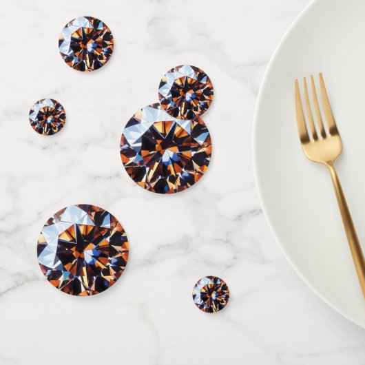 Diamond Orange Kristallmuster Konfetti (Gruppe)