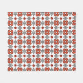 Diamond Orange Muster Fleecedecke (Vorderseite (Horizontal))