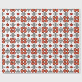 Diamond Orange Muster Geschenkpapier (Flach)