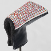 Diamond Orange Muster Golf Headcover (3/4 Vorderseite)