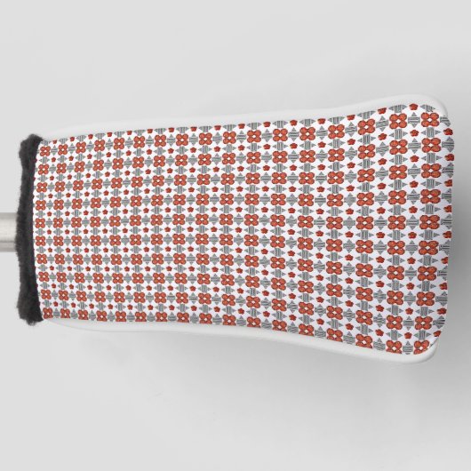 Diamond Orange Muster Golf Headcover (Vorderseite)