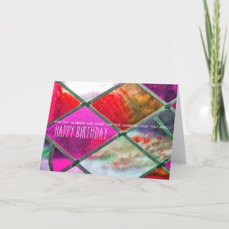 DIAMOND PANED Grußkarte Dankeskarte