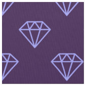 Diamond - Pastel Blue on Deep Lila Stoff (Nahaufnahme)
