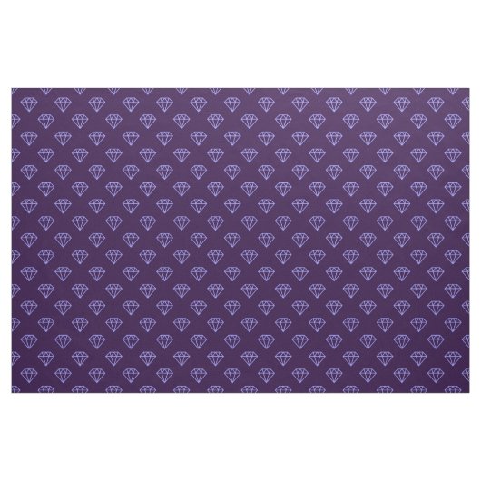 Diamond - Pastel Blue on Deep Lila Stoff (Yard (91,4 cm))