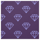 Diamond - Pastel Blue on Deep Lila Stoff (Muster)