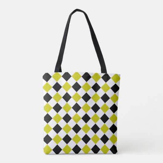 Diamond Pattern #1 Mit Monogramm Tasche (Rückseite)