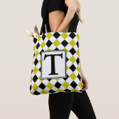 Diamond Pattern #1 Mit Monogramm Tasche (Von Nahem)