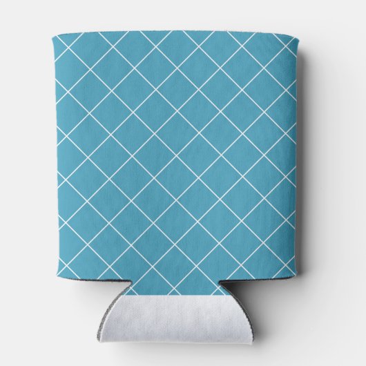 Diamond Pattern Aqua Dosenkühler (Rückseite)