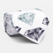 Diamond Pattern Bling Bling Luxus Elegant Krawatte (Gerollt)