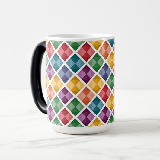 Diamond Pattern Coffee Tasse (Vorderseite Links)