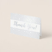 Diamond pattern Foil Danke Karte (Vorderseite)