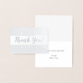 Diamond pattern Foil Danke Karte (Anzeige)