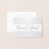 Diamond pattern Foil Danke Karte (Vorderseite mit Umschlag)