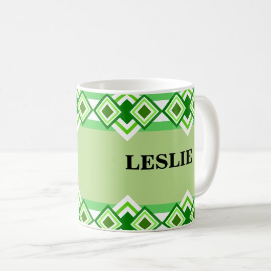 Diamond Pattern Kaffeemugs Kaffeetasse (VorderseiteRechts)