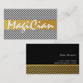 Diamond Pattern Magician Business Card Visitenkarte (Vorne/Hinten)