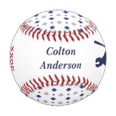 Diamond Pattern MVP Personalisiert halten Baseball (Vorderseite)