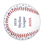 Diamond Pattern MVP Personalisiert halten Baseball (Vorderseite Links)