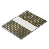 Diamond Pattern Noir Notizblock (Linke Seite)