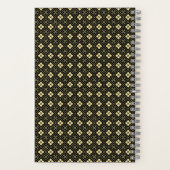Diamond Pattern Noir Notizblock (Rückseite)
