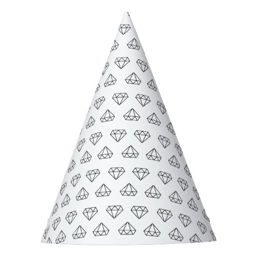 Diamond Pattern Party Hats Partyhütchen (Vorderseite)