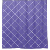 Diamond Pattern purple Duschvorhang (Vorderseite)