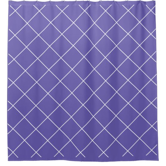 Diamond Pattern purple Duschvorhang (Vorderseite)