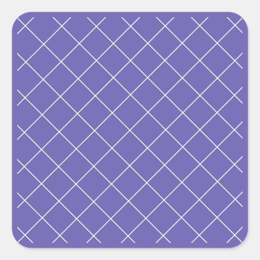 Diamond Pattern purple Quadratischer Aufkleber (Vorderseite)