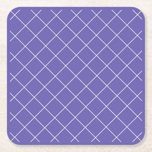 Diamond Pattern purple Rechteckiger Pappuntersetzer (Vorderseite)
