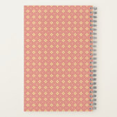 Diamond Pattern Rosé Notizblock (Rückseite)
