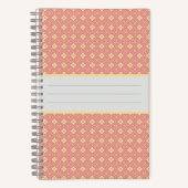 Diamond Pattern Rosé Notizblock (Vorderseite)