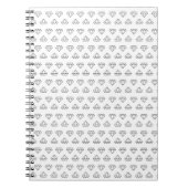 Diamond Pattern Spiral Notebook Notizblock (Vorderseite)