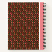 Diamond Pattern Spiral Notebook Notizblock (Rückseite)