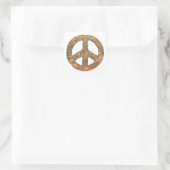 Diamond Peace Sign Quadratischer Aufkleber (Tasche)
