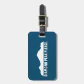 Diamond Peak bitte Gepäckanhänger (Vorderseite vertikal)