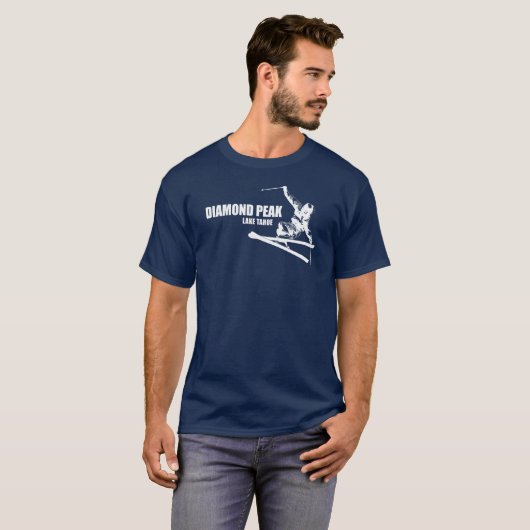Diamond Peak Lake Tahoe Skier T-Shirt (Vorne ganz)