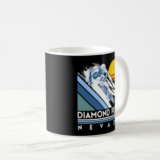 Diamond Peak Nevada Ski Kaffeetasse (VorderseiteRechts)