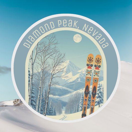 Diamond Peak Nevada ski souvenir  Aufkleber
