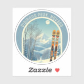 Diamond Peak Nevada ski souvenir  Aufkleber (Blatt)