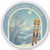Diamond Peak Nevada ski souvenir  Aufkleber (Vorderseite)