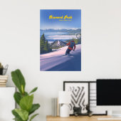 Diamond Peak Skigebiet Reiseplakat Poster (Heimbüro)