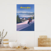Diamond Peak Skigebiet Reiseplakat Poster (Küche)